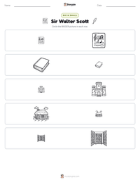 Sir Walter Scott printable worksheet preview