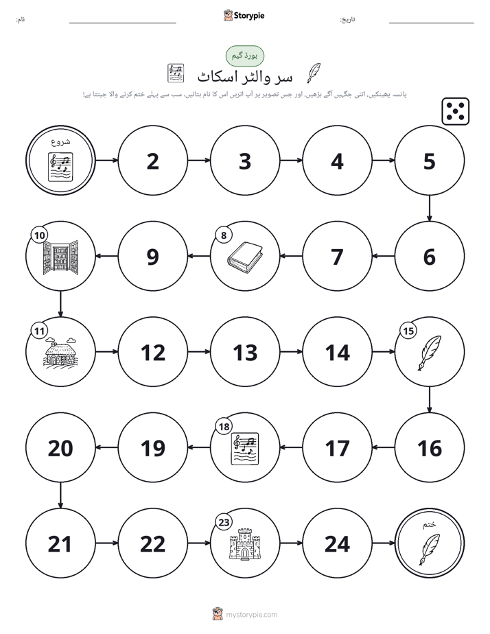 رول اور منتقل کریں کھیل