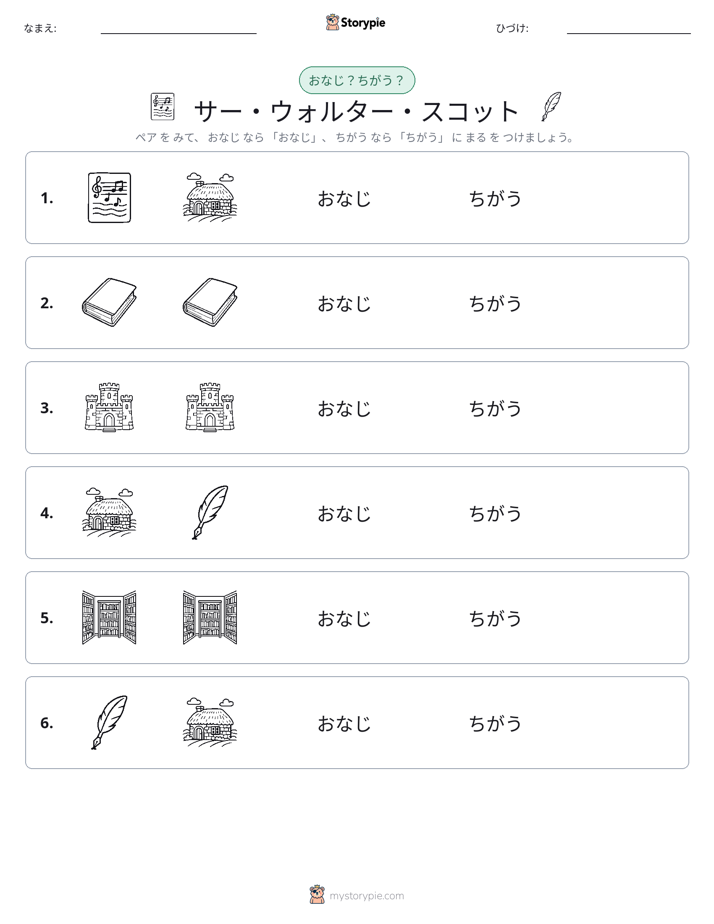 同じか違うか
