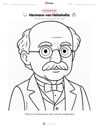 Hermann von Helmholtz printable worksheet preview