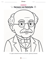 Hermann von Helmholtz afdrukbare werkblad voorbeeld