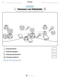 Hermann von Helmholtz afdrukbare werkblad voorbeeld