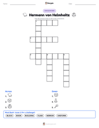 Hermann von Helmholtz printable worksheet preview