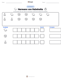 Hermann von Helmholtz afdrukbare werkblad voorbeeld