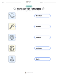 Hermann von Helmholtz druckbare Arbeitsblatt Vorschau