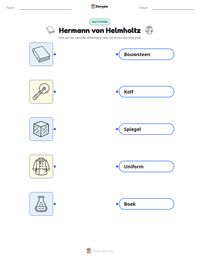 Hermann von Helmholtz afdrukbare werkblad voorbeeld