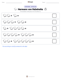 Hermann von Helmholtz afdrukbare werkblad voorbeeld