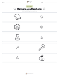 Hermann von Helmholtz printable worksheet preview