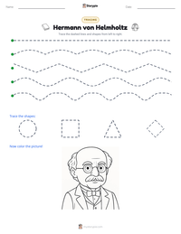 Hermann von Helmholtz printable worksheet preview
