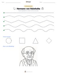 Hermann von Helmholtz afdrukbare werkblad voorbeeld