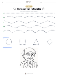 Hermann von Helmholtz yazdırılabilir çalışma sayfası önizlemesi