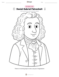 Daniel Gabriel Fahrenheit printable worksheet preview