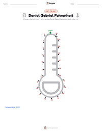 Daniel Gabriel Fahrenheit printable worksheet preview