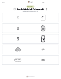 Daniel Gabriel Fahrenheit printable worksheet preview