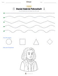 Daniel Gabriel Fahrenheit printable worksheet preview