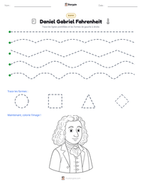 Aperçu de la feuille de travail imprimable Daniel Gabriel Fahrenheit
