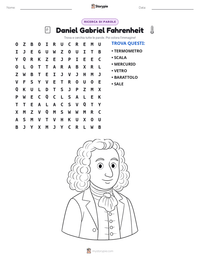 Anteprima della scheda stampabile di Daniel Gabriel Fahrenheit
