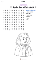 Prévia da folha de atividades imprimível Daniel Gabriel Fahrenheit