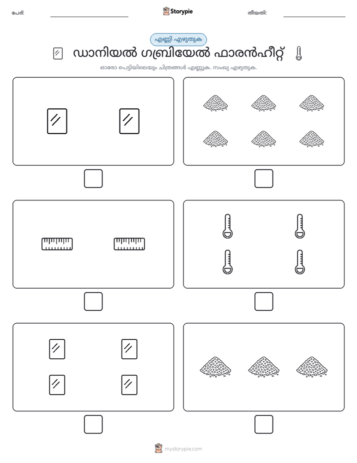 എണ്ണുക & എഴുതുക