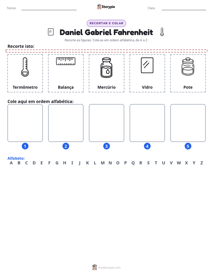 Recortar & Colar Alfabeto