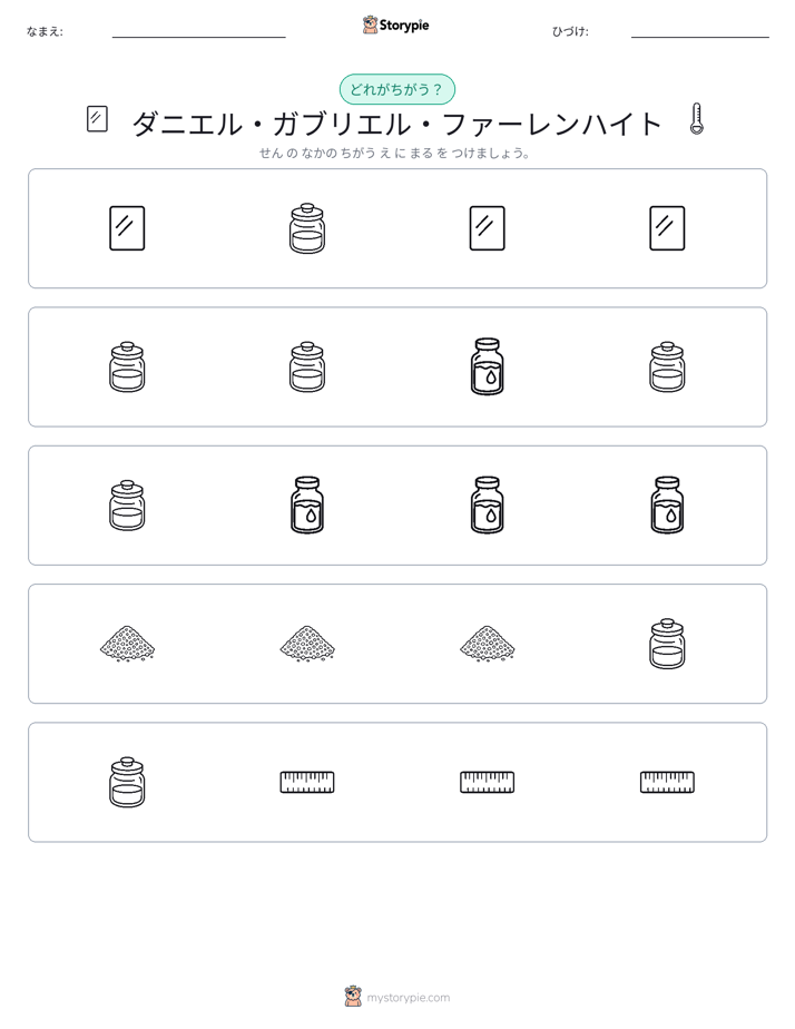 異なるものを見つけよう