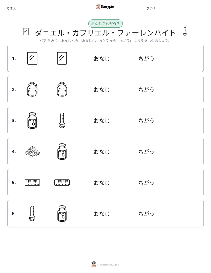 同じか違うか