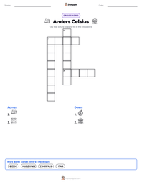 Anders Celsius printable worksheet preview