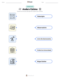 Prévia da folha de atividades imprimível Anders Celsius