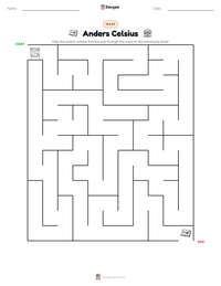 Anders Celsius printable worksheet preview
