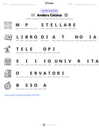 Anteprima della scheda stampabile di Anders Celsius
