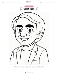 Carl Sagan printable worksheet preview