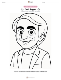 Vista previa de la hoja de trabajo imprimible de Carl Sagan