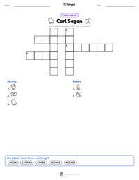 Carl Sagan printable worksheet preview
