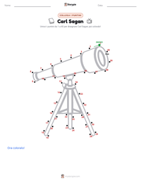 Anteprima della scheda stampabile di Carl Sagan