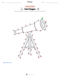 Carl Sagan afdrukbare werkblad voorbeeld