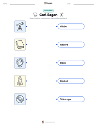 Carl Sagan printable worksheet preview