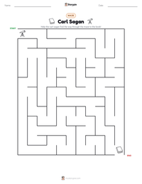 Carl Sagan printable worksheet preview