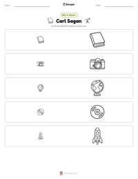 Carl Sagan printable worksheet preview