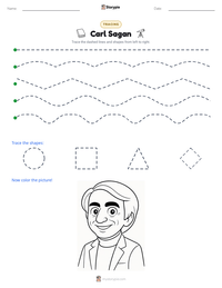 Carl Sagan printable worksheet preview