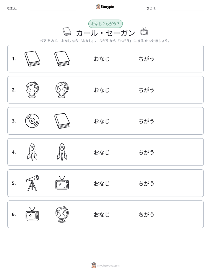 同じか違うか