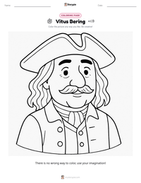 Vitus Bering printable worksheet preview