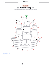 Vitus Bering printable worksheet preview