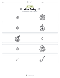 Vitus Bering printable worksheet preview
