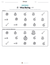 Vitus Bering printable worksheet preview