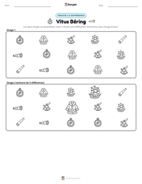 Aperçu de la feuille de travail imprimable Vitus Béring