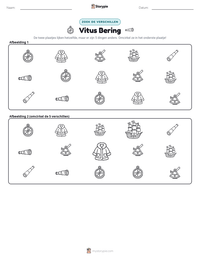Vitus Bering afdrukbare werkblad voorbeeld