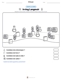 Aperçu de la feuille de travail imprimable Irving Langmuir