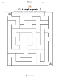 Irving Langmuir printable worksheet preview