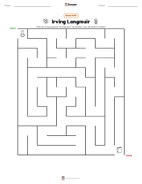 Irving Langmuir afdrukbare werkblad voorbeeld