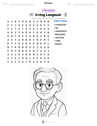 Irving Langmuir printable worksheet preview